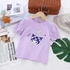 Camisetas de Verano Finas para Niñas Bebés y Niños Pequeños y Medianos de Manga Corta Lisas Ropa Dulce de Verano para Niñas Moderna