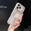 Ventana grande, soporte magnético giratorio de 360 grados, compatible con Apple 18 Pro Max, acabado mate y funda protectora a prueba de caídas para Apple 17 Pro