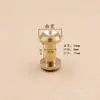 Tornillo de latón para cinturón tornillo de cabeza plana cóncava tornillo hembra de cobre puro clavo de rueda accesorios de ferretería para equipaje
