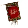 Bandera de Jardín Caliente Navideña Transfronteriza de Amazon Bandera Colgante de Poliéster Invernal Decoraciones para Fiestas de Año Nuevo Personalización