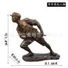 Escultura de Fibra de Vidrio Temática Cultural Roja de Granja Escultura de Figura de Imitación de Cobre Escultura de Guerrero del Ejército Rojo Ejército de Ruta Octava