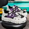 Tênis Casuais Masculinos Modernos e Estilosos de Solado Grosso, Aumentadores de Altura e Emagrecedores, Estilo Dad Shoes, Design de Marca Tendência, Respiráveis e Versáteis para o Dia a Dia