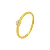 Anillo Fino de Cielo Estrellado Estilo Nuevo para Mujer, Exquisito, Sencillo, Moderno, Elegante, Anillo Brillante, Anillo para Dedo Índice, Anillo Abierto