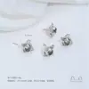 Chapado en cobre oro de 14K superficie lisa flor pequeña capullo rosa trébol de cuatro hojas trébol de tres hojas hojas dobles colgante accesorios hechos a mano para DIY
