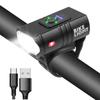 Farol de Bicicleta 2*t6 Transfronteiriço Carregamento USB Liga de Alumínio Iluminação para Pedalar à Noite com Display Eletrônico Conjunto de Ciclismo ao Ar Livre