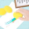 Pincel de esponja para grafiti de educación temprana para niños, redondo, absorbente de agua, con pigmentos cerámicos, herramienta de encerado, material para pintar