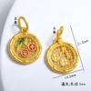 Guochao oro arena antiguo exquisito Piscis fortuna Ruyi colgante color DIY oro arena colgante colgante fábrica outlet