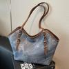 Bolsa Tote Casual da Moda de Grande Capacidade para Mulheres 2026 Nova Coleção Primavera/Verão Bolsa de Ombro para o Trabalho com Acabamento de Luxo Bolsa de Braço