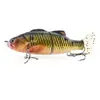 Cebo Artificial de PVC Suave de 100 mm, 2 Secciones, Simulación de Pez, Señuelo de Plástico ABS, Señuelo de Pesca Articulado en Forma de S, Hundimiento, 2 Secciones, Pez Deslizante