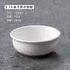 Tazón de Cerámica Espesado con Rayas Verticales, Tazón de Arroz para el Hogar, Tazón Pequeño, Tazón Pequeño para Sopa, Estilo Minimalista Blanco, Venta al por Mayor para Hoteles y Restaurantes, Tazón para Salsas