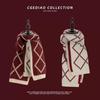 Chal para Mujer en Otoño e Invierno, Bufanda de Cuello Cálida tipo Pulóver, Chal de Punto de Cuello Alto para Hombros, Estilo Coreano, Elegante Chal Bufanda Dividida