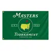 Bandera de torneo maestro de golf de suministro transfronterizo, bandera de los Masters, bandera de poliéster de golf 3*5 pies