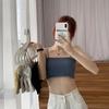 Ropa interior de seda de hielo con espalda hermosa para niñas, para estudiantes femeninas, estilo coreano, para estudiantes de secundaria, parte inferior de tubo, chaleco pequeño con tirantes, sujetador para mujer