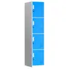 Casillero de una puerta de colores con cerradura, Gabinete de metal, Casillero para empleados, Gabinete de almacenamiento, Casillero para vestidores de baño, Gabinete de almacenamiento de bolsas de múltiples puertas