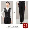Traje de Colete Longo Feminino Outono/Inverno 2026 Uniforme Profissional Roupa de Trabalho Nova Roupa de Trabalho para Deslocamento OL Colete