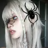 Pinza para el Cabello de Araña Oscura Divertida de Halloween Cos Disfraz de Pequeño Diablo Accesorios para Fotos de Vacaciones Accesorios para el Cabello Tocado de Broma