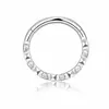 Anillo cerrado multifuncional aro de nariz pendientes de luna de circón tachuelas de corazón de melocotón anillo de labio joyería para perforación del tabique nasal venta al por mayor