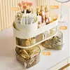 Caixa de armazenamento de cosméticos estilo creme, mesa de trabalho avançada, à prova de poeira, penteadeira, tipo gaveta, caixa de batom para cuidados com a pele