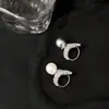 Anillo de Flor de Perla de Imitación Francesa Seiko de Venta Caliente Transfronteriza para Mujer, Lujo Ligero, Versátil, Noble y de Gama Alta