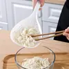 Colador Grande Estilo Japonés para Empanadillas, Colador de Cocina para Fideos con Mango Largo, Cuchara Escurridora Doméstica para Olla Caliente Sopa Picante con Filtro