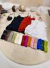 Camisola de ramio de color liso para mujer, corta, holgada, combinable, estilo artístico, retro, moderna, de verano 2024