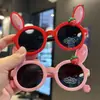 Gafas de Sol Polarizadas Infantiles con Orejas de Conejo de Dibujos Animados Bunny de Silicona Lindas Lindas Gafas de Sol para Bebé Niña