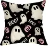 Nueva Funda de Almohada de Halloween Transfronteriza de Amazon para Sala de Estar Cojín de Sofá Fantasma Lindo Pequeño Decoración del Hogar de Amazon