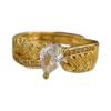 Anillo de Oreja de Trigo Cepillado Medieval de Lujo Ligero para Mujer Nicho Súper Flash Versátil Elegante Precioso Anillo Abierto Socialité