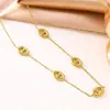 Nova Moda Corrente para Clavícula em Forma Oval de Sol Brincos de Tarraxa Vazados Simples Nariz de Porco Conjunto de Pulseira e Colar de Aço Inoxidável para Mulheres