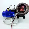 Instrumento Digital Integrado de Temperatura de Agua y Voltaje Tipo Pistola Transfronterizo Combinación de Instrumentos para Modificación de Coche con Conector de Tres Vías 12V24V