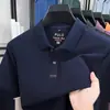 Comércio Exterior Transfronteiriço Masculino Nova Camiseta Polo de Manga Curta de Verão 100% Algodão Puro com Gola Estilo Casual Moda Atacado