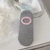 Meias finas de verão estilo coreano série dopamina miu meias invisíveis meias invisíveis listradas para mulheres não escorregam meias invisíveis de corte baixo