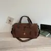 Bolsa de viaje grande de alta capacidad, compatible con carrito, para viajes cortos para mujer, bolsa de mano vintage, bolsa de almacenamiento cruzada para equipaje de mano