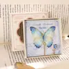 Marcador de página de metal com borboleta, marcador de página de pintura a óleo vintage, estilo clássico chinês, lembrança cultural e criativa requintada de alta qualidade, pode ser gravado