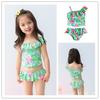 Conjunto de Biquíni Duas Peças Miyue para Meninas com Babados, Estilo Doce de Princesa, Várias Cores, Fornecimento Direto da Marca Original