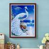 Lixing Pintura de Diamantes 5D hecha a mano creativa DIY completo de diamantes comercio exterior popular Pegatinas de Diamantes animal Pavo real imagen de pasillo