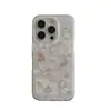 Pintura al Óleo Flor de Rosa Oso Conejo Soporte Magnético 17Promax Funda para Teléfono Móvil Adecuado para 15Pro Doble Capa 16Pro17