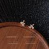 Projetados para Ser Usados ao Dormir, Brincos de Zircônia Microincrustados para Mulheres, Moda Coreana, Compactos, Brincos Versáteis para Mulheres