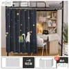 Cortinas de cama, cortinas para mesa de dormitório e cercado de cama, cortinas de dormitório, cortinas para cama de estudante, cortinas blackout para beliches inferiores e superiores