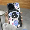 Funda Transparente con Anillo Magnético Magsafe de Flor en Tinta Azul Claro para Teléfono Móvil Iphone18Pro Venta al por Mayor de Fábrica Apple