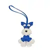 Colgante de Bolso para Cachorro Schnauzer Llavero de Perro de Cuero PU Adorno Regalo Venta al por Mayor Moda Accesorio para Viajero