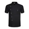 Ropa de Trabajo de Chef de Catering de Hotel de Manga Corta de Verano Transpirable Herramientas de Cocina de Restaurante Cantina Hotel