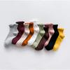 Meias meias femininas algodão corte baixo estilo preppy cano baixo renda japonesa orelha de madeira fofo feminino barquinho Meias