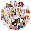Mais de 50 peças de adesivos para mala e copo com grafite do cantor pop Harry Styles Taylor Swift