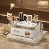 Caja de Pañuelos Hogar Sala de Estar de Alta Gama Lujo Ligero Escritorio Mesita de Noche Control Remoto Multifuncional Adornos de Mesa de Centro Almacenamiento Caja de Papel