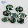 Gema Huagang en forma de huevo, n.° 152, cristal verde afilado, piedra desnuda, accesorios, gema de cristal artificial ovalada afilada, joyería al por mayor