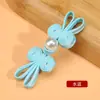 Hebilla de Plato Cheongsam, Orejas de Conejo con Perlas y Cuentas, Traje Tang, Vestido Chinoiserie, Botones Decorativos de Tendencia Nacional, Botones Hechos a Mano Retro Chinoiserie