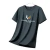 Camiseta de Verano de Cuello Redondo de Talla Grande de Ajuste Holgado para Hombre, Manga Corta de Seda de Hielo Transpirable, Tendencia, Nuevo Estilo