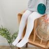 Meias de Dança para Meninas Primavera e Verão, Solas Antiodor, Meia-Calça Branca, Leggings Elásticas, Meias de Estudante