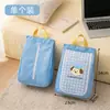 Bolsa de Sapato Portátil de Desenho Animado Fofo, Bolsa de Sapato à Prova de Poeira de Grande Capacidade, Bolsa de Armazenamento para Viagem de Negócios, Bolsa de Mão de Camada Dupla
